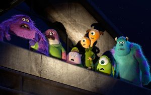 "MONSTERS UNIVERSITY" (Pictured) MIKE and SULLEY amongst other MU monsters. ?2013 Disney?Pixar. All Rights Reserved.